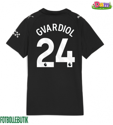 Manchester City Josko Gvardiol #24 Bortatröja Kvinnor 2025-26 Kortärmad